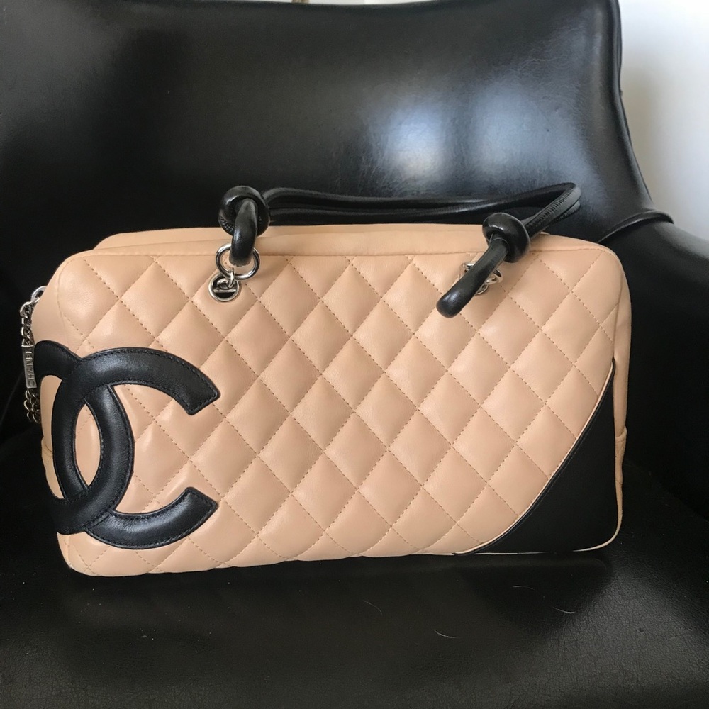Medium quilted cambon Chanel bowler bag